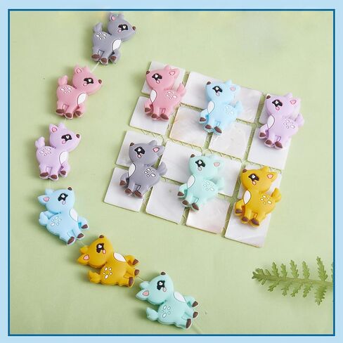 WEWAYSMILE 10 Piece Animal Silicone Beads Cute Silicone Beads DIY Silicone Beads Bulk Beads Used for DIY to Make Various Handicrafts, Beaded Pen, Beaded Phone Straps, Bag Pendants Etc(Duck Style) in Kuwait