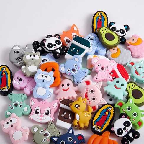 WEWAYSMILE 10 Piece Animal Silicone Beads Cute Silicone Beads DIY Silicone Beads Bulk Beads Used for DIY to Make Various Handicrafts, Beaded Pen, Beaded Phone Straps, Bag Pendants Etc(Duck Style) in Kuwait