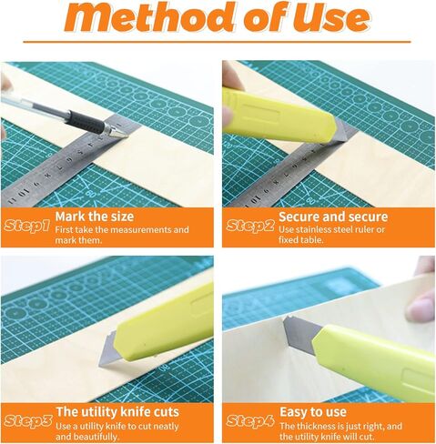 Wpxmer 16 PCS Basswood Sheets, Thin Balsa Wood Sheets 1/16 for Craft Wood Veneer Sheet, 12" x 8" Plywood Sheets for Wood Burning, DIY Projects in Kuwait