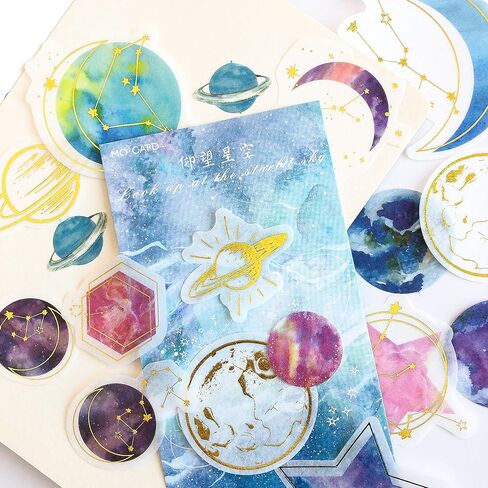 60Pcs Stickers Set Gold Feather Bohemia Big Size Journal Stickers for Planner DIY Crafts Embelishment Diary 30 Designs Each 2pcs (Feather（liulangjisaipu）) in Kuwait