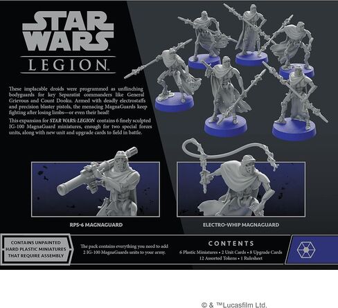 Atomic Mass Games Star Wars Legion IG-100 MagnaGuards Expansion | Two Player Battle Game | Miniatures Game | Strategy Game for Adults and Teens | Ages 14+ | Average Playtime 3 Hours | Made by in Saudi Arabia