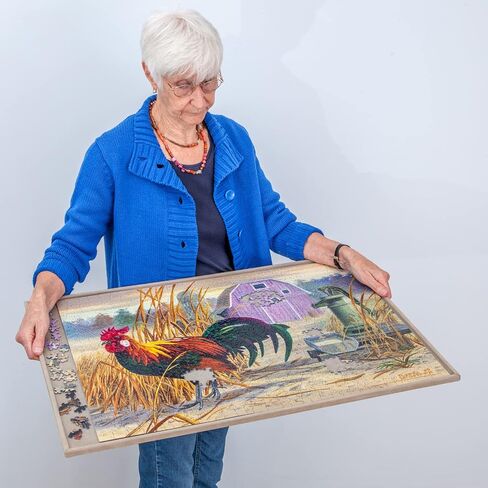 Jigthings – Jigboard 1000 – Jigsaw Puzzle Board for Puzzles up to 29.5" x 20.5". Solid Board with Raised Edge for Most 1000 Piece Puzzles in Saudi Arabia