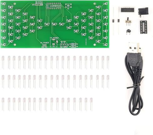 MINUA DIY Electronic Hourglass ering Kit LED Physical Science Learning Experiment in Saudi Arabia