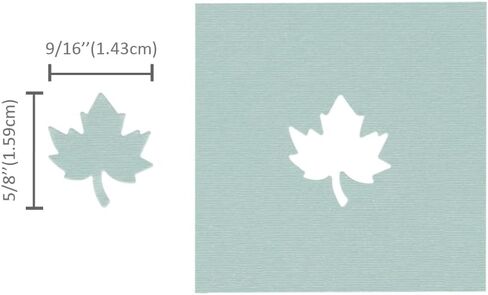 Bira Craft 5/8 inch Maple Leaf Shape Lever Action Craft Punch, Autumn Punch, Halloween Punch, for Paper Crafting Scrapbooking in Saudi Arabia