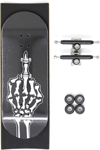 لوحات أصابع الجمجمة F ** K You 34mm Pro لوحة أصابع خشبية احترافية كاملة لوح تزلج صغير 5 طبقات مع عجلات تحمل CNC in Kuwait