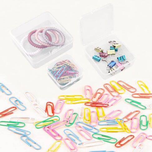 24 قطعة من حاويات تخزين الخرز، حاويات بلاستيكية صغيرة شفافة مع اغطية، صندوق بلاستيكي 4 مقاسات مختلطة لتخزين الحرف اليدوية وسدادات الاذن والبراغي ومشابك المجوهرات in Kuwait