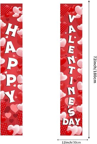 لافتة عيد الحب السعيد مع أضواء، لافتات الشرفة لباب عيد الحب، ديكورات حفلات عيد الحب للمنزل الداخلي والخارجي، لوازم حفلات الزفاف في عيد الحب in Kuwait