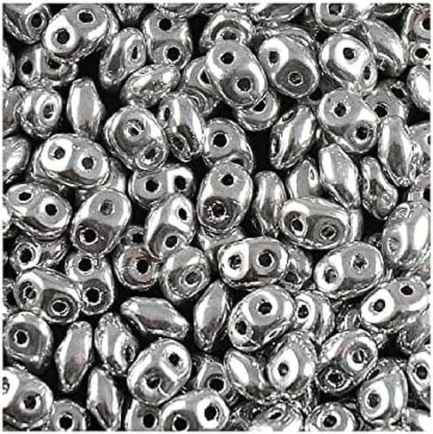 0.18oz Matubo Superduo 2-Hole Czech Pressed Glass Beads 2.5 x 5 mm, Cobalt Picasso in Kuwait