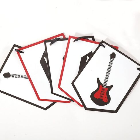 لافتة كرسي مرتفع من One Rocks - زينة عيد الميلاد الأول من Rock N Roll، لافتة كرسي مرتفع على شكل جيتار، عيد ميلاد Rock N Roll الأول، ديكور حفل عيد الميلاد الأول على الجيتار in Kuwait