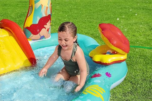 Disney Little Mermaid Inflatable Kids Water Play Center | Outdoor Summer Pool Toy for Children Ages 2+ in Saudi Arabia