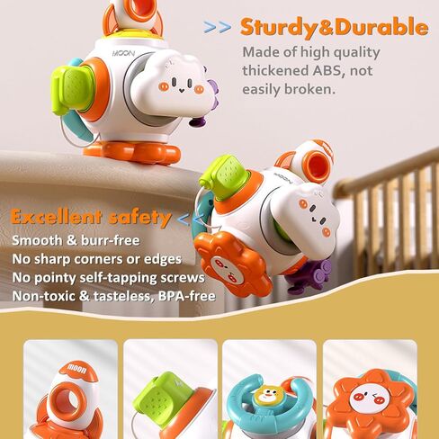 DIDUBUY Montessori Busy Cube للأطفال الصغار 1-3، ألعاب تعليمية للأطفال الصغار لتعلم الأطفال من عمر 9-12-18 شهرًا و1-2-3-4-5 سنوات، ألعاب السفر الحسية للأطفال المصابين بالتوحد in Kuwait