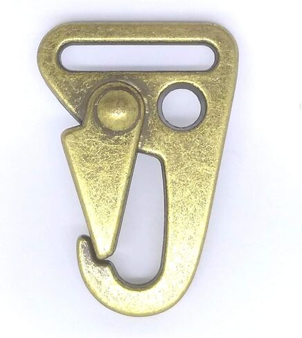 20 Pcs 1" 25mm HK Sling Clips Olecranon Hook Spring Gate Snap for Triglides Dee Ring Webbing Strap Buckles Nickle Black Bronze Color Choice in Kuwait