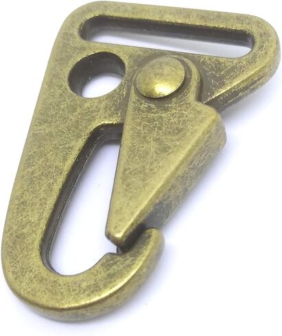 20 Pcs 1" 25mm HK Sling Clips Olecranon Hook Spring Gate Snap for Triglides Dee Ring Webbing Strap Buckles Nickle Black Bronze Color Choice in Kuwait