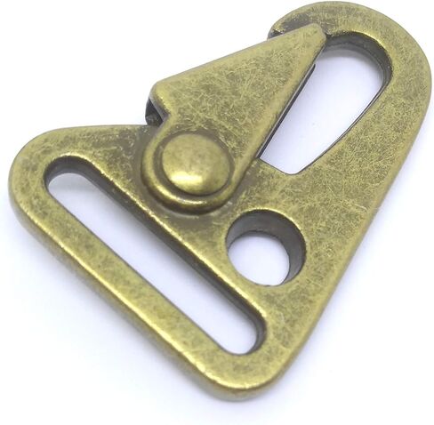 20 Pcs 1" 25mm HK Sling Clips Olecranon Hook Spring Gate Snap for Triglides Dee Ring Webbing Strap Buckles Nickle Black Bronze Color Choice in Kuwait