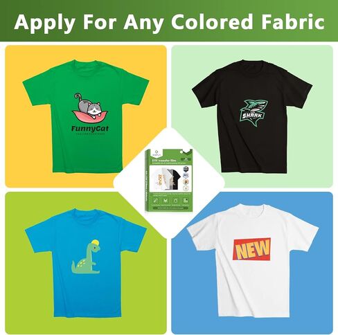 ورق فيلم نقل Goefun DTF - A4 (8.3 بوصة × 11.7 بوصة) للتسامي 50 ورقة، ورق نقل حراري PET بلمسة نهائية غير لامعة على الوجهين للطباعة المباشرة على الفيلم على منسوجات القمصان in Kuwait