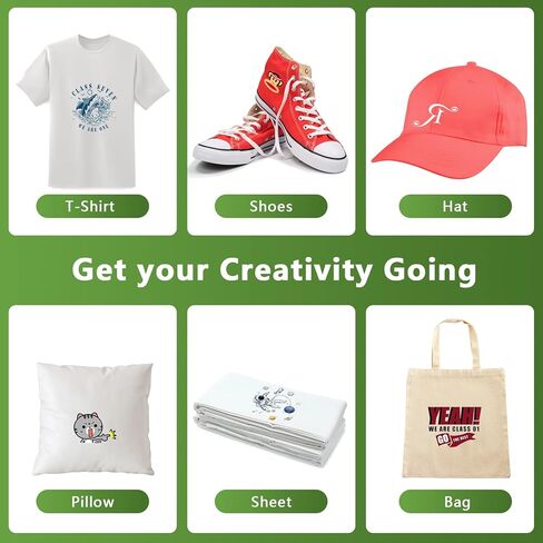 ورق فيلم نقل Goefun DTF - A4 (8.3 بوصة × 11.7 بوصة) للتسامي 50 ورقة، ورق نقل حراري PET بلمسة نهائية غير لامعة على الوجهين للطباعة المباشرة على الفيلم على منسوجات القمصان in Kuwait