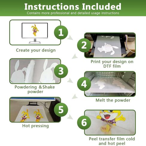 ورق فيلم نقل Goefun DTF - A4 (8.3 بوصة × 11.7 بوصة) للتسامي 50 ورقة، ورق نقل حراري PET بلمسة نهائية غير لامعة على الوجهين للطباعة المباشرة على الفيلم على منسوجات القمصان in Kuwait