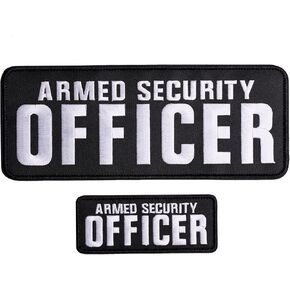 GYGYL Police Patch with Hook and Loop, for Police Vest Jacket Back Panel (1Pcs Small and 1Pcs Large)