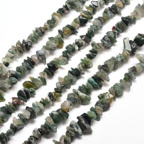 KitBeads 200-230pcs Amazonite Tumble Chip Beads Natural Healing Beads Amazonite Chip Beads for Jewelry Making Bulk