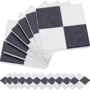 ibasenice Dollhouse Floor Tiles 18pcs Miniature Blue and White Mosaic Floor Tiles Dollhouse Floor Sheets for Dollhouse Micro Landscape Supplies