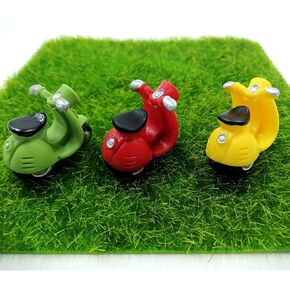 ايمين تمثال صغير من الراتنج للدراجات النارية من 3 قطع من الراتنج، ديكور مناظر طبيعية صغيرة، حدائق خرافية، زينة مصغرة لبيت الدمى بنفسك in Kuwait