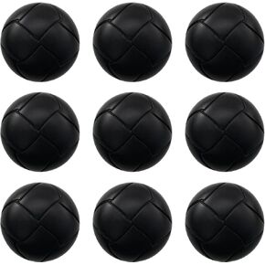 XGNG 50PCS Brown Football Pattern Imitation Leather Style Plastic Shank Buttons Craft Plastic Buttons Round Black Plastic Imitation Leather Buttons Set for DIY Sewing Embellishment Sport Coat