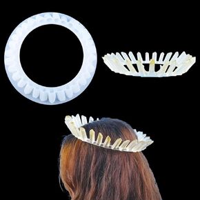 TikooTik 2Pcs Queen Crown Resin Molds Epoxy Resin Casting Silicone Mold 3D Crystal Princess Crown Number Mold for Rhinestone Tiara Cake Topper for Birthday Party Prom Wedding Festival Gifts