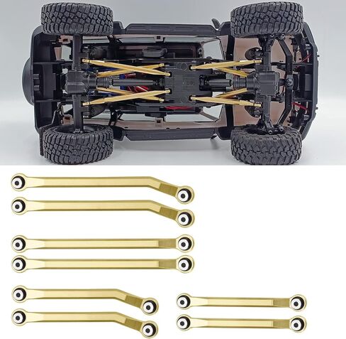 Benedict Harry Metal Steering Links Rod Set for 1/18 RC Crawler Car Traxxas TRX4M Upgrade Parts in Kuwait