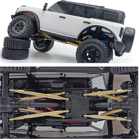 Benedict Harry Metal Steering Links Rod Set for 1/18 RC Crawler Car Traxxas TRX4M Upgrade Parts in Kuwait