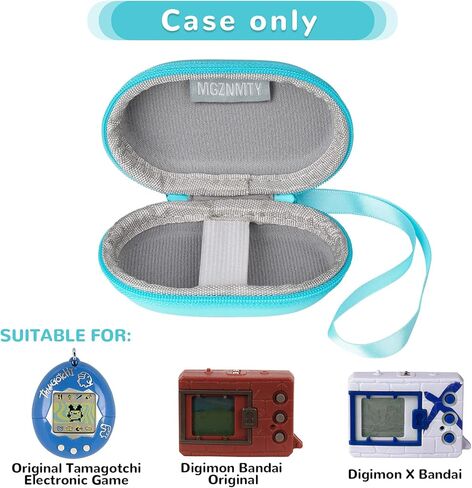 ام جي زي ان ام تي واي حافظة تخزين واقية متوافقة مع 1 تاماجوتشي اوريجينال / بانداي ديجيمون اكس / ديجيمون ديجيمون مونستر الالكترونية للحيوانات الاليفة الافتراضية (حافظة فقط) (ازرق، S) in Kuwait