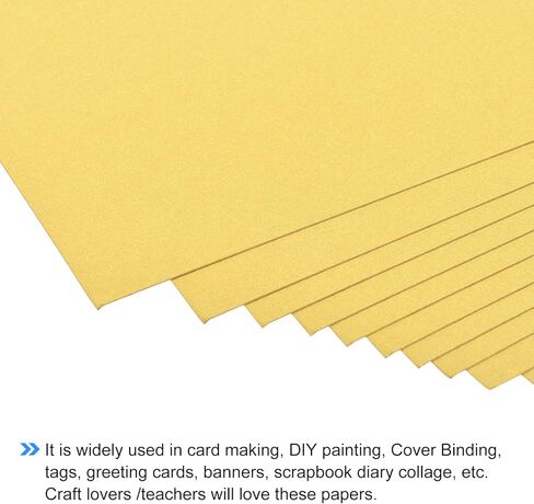 MECCANIXITY Shimmer Cardstock Paper 25 Sheets, Pearlescent Card Stock 8x11.5 Inch 92 Lb/250gsm, Craft, Scrapbook, Cover, Gift Wrapping, Wedding Invitation, Birthday Card, Light Green in Kuwait