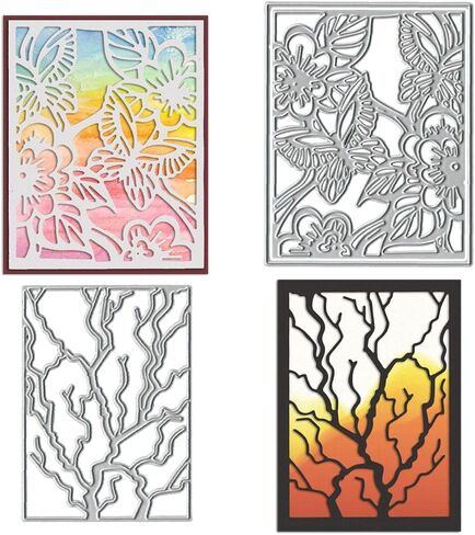 قوالب نباتات محفوظ بوعاء لصنع البطاقات، قالب قطع الصبار العصاري لسكرابوكينغ على ورق التخليص صياغة ديكور ألبوم ذاتي الصنع in Kuwait