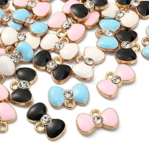 LiQunSweet 30Pcs 3 Colors Enamel High-Top Sneakers High Board Shoes Charms for Bracelets Necklace Jewelry Making in Kuwait