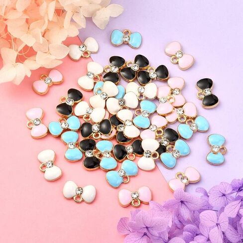 LiQunSweet 30Pcs 3 Colors Enamel High-Top Sneakers High Board Shoes Charms for Bracelets Necklace Jewelry Making in Kuwait