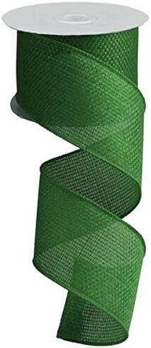 Cross Royal Burlap Wired Edge Ribbon - 2.5" x 10 Yards (Orange) in Saudi Arabia