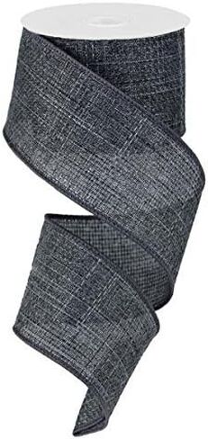 Cross Royal Burlap Wired Edge Ribbon - 2.5" x 10 Yards (Orange) in Saudi Arabia