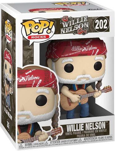 فانكو Pop! Rocks: Willie Nelson, متعدد الألوان, 9.5 سم in Saudi Arabia