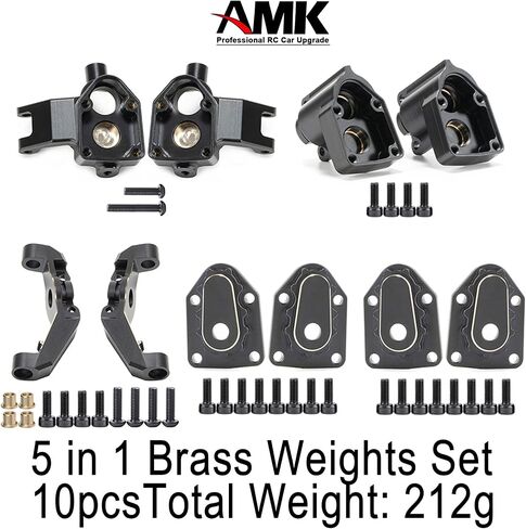 UTB18 Axle Portal Cove, Brass Counter Weight Axle Housing Black Coating for Axial RC Crawler 1/18 UTB18 Capra Unlimited Trail Buggy RTR Upgrade Part in Saudi Arabia