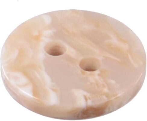 12pcs Polyester Shirt/Blouse Button - 2 Hole - Imitation Abalone Shell - Flat Surfaced - 20L(12mm) - Beige, MIB_TEC_10386_20AB_12PC in Saudi Arabia