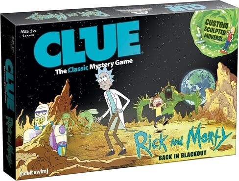 USAOPOLY CLUE: Rick and Morty | Featuring Characters from The Adult Swim TV Show Rick & Morty | Collectible Clue Board Game | Perfect for Rick & Morty Fans in Saudi Arabia