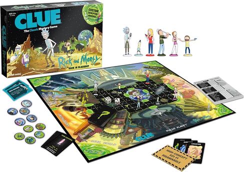 USAOPOLY CLUE: Rick and Morty | Featuring Characters from The Adult Swim TV Show Rick & Morty | Collectible Clue Board Game | Perfect for Rick & Morty Fans in Saudi Arabia