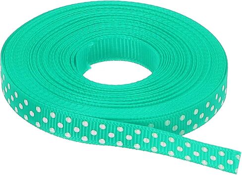 MECCANIXITY Grosgrain أشرطة 25 ياردة 1 بوصة أزرق داكن مع نقاط بيضاء شريط فيونكة تزيين للحرف اليدوية تغليف الهدايا الزفاف DIY صناعة يدوية in Kuwait