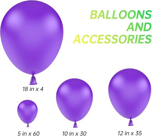 129 قطعة من بالونات اللاتكس بالوان متنوعة بمقاسات مختلفة 18 12 10 5 انش، مجموعة بالونات حفلات لحفلات اعياد الميلاد والتخرج وحفلات استقبال المولود الجديد والزفاف والعطلات وتزيين البالونات in Kuwait