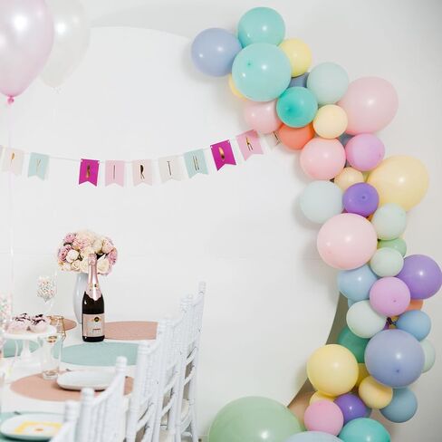 129 قطعة من بالونات اللاتكس بالوان متنوعة بمقاسات مختلفة 18 12 10 5 انش، مجموعة بالونات حفلات لحفلات اعياد الميلاد والتخرج وحفلات استقبال المولود الجديد والزفاف والعطلات وتزيين البالونات in Kuwait