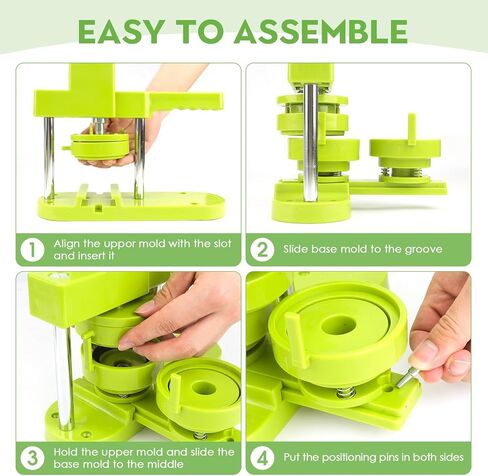 75 mm 3" Large Button Press Machine Interchangeable Die Mold for Slide Rail Button-Maker Machine Supplies for Pin Press Machine in Saudi Arabia