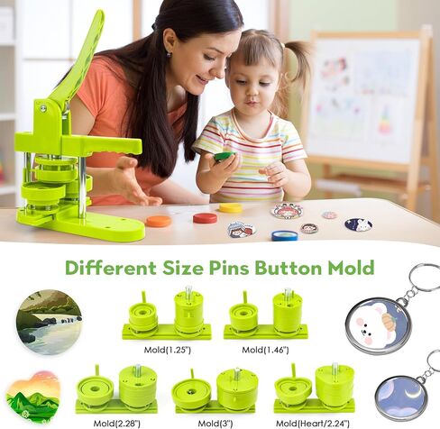 75 mm 3" Large Button Press Machine Interchangeable Die Mold for Slide Rail Button-Maker Machine Supplies for Pin Press Machine in Saudi Arabia