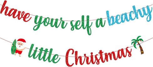 احصل على لافتة عيد الميلاد الصغيرة الشاطئية، زينة شاطئ عيد الميلاد لشهر يوليو، زينة عيد الميلاد لشهر يوليو، زينة سانتا لعيد الميلاد لشهر يوليو، ميلي كاليكيماكا، زينة عيد الميلاد الصيفية الاستوائية in Kuwait