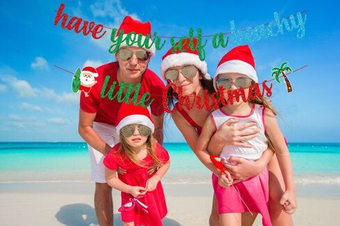 احصل على لافتة عيد الميلاد الصغيرة الشاطئية، زينة شاطئ عيد الميلاد لشهر يوليو، زينة عيد الميلاد لشهر يوليو، زينة سانتا لعيد الميلاد لشهر يوليو، ميلي كاليكيماكا، زينة عيد الميلاد الصيفية الاستوائية in Kuwait