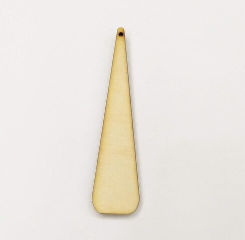 30 قطعة من أقراط الخشب الطبيعي على شكل دمعة طويلة، إكسسوارات مجوهرات خشبية غير مكتملة من الخشب المقطوع بالليزر، أشكال خشبية (2.5 بوصة) in Kuwait