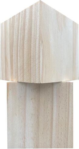 4 Inch Solid Wood Block Cube, Large Wooden Blocks for Crafts, Unfinished Wood Cubes for DIY Crafts and Decor, 1 PCS Square Solid Wood Block in Kuwait